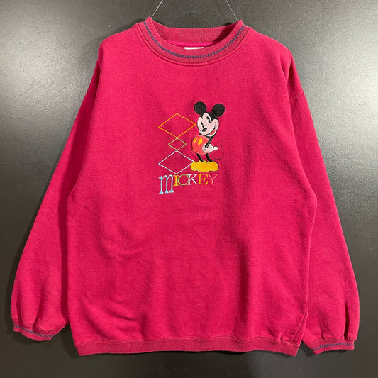 (L) 90's DISNEY MICKEY Vintage Sweatshirt / A1284S