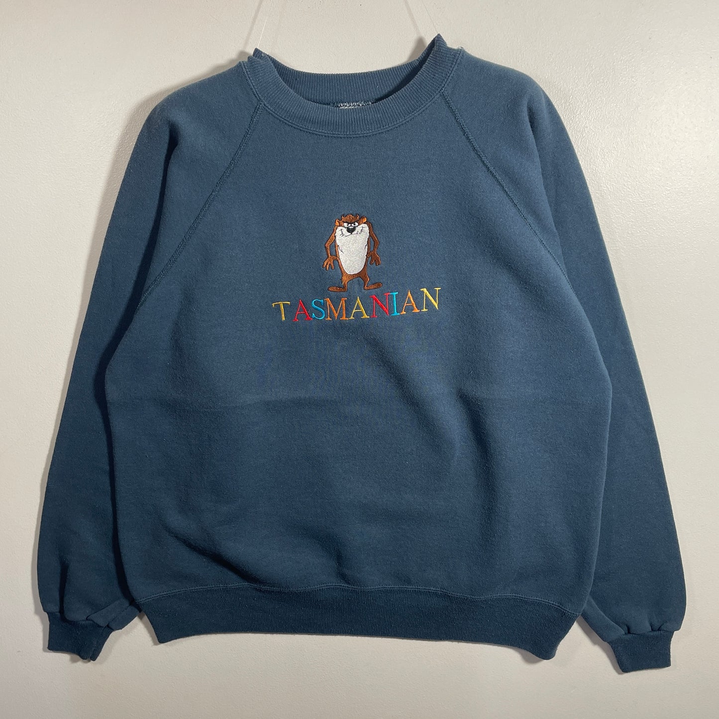 (L) 90's LOONEY TUNES TAZ Vintage Sweatshirt / A1226S