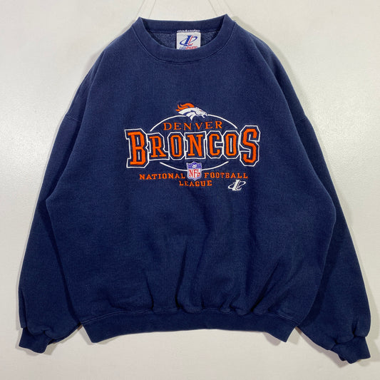 (Approx.L) 90's DENVER BRONCOS Vintage NFL Sweatshirt/ A0782S