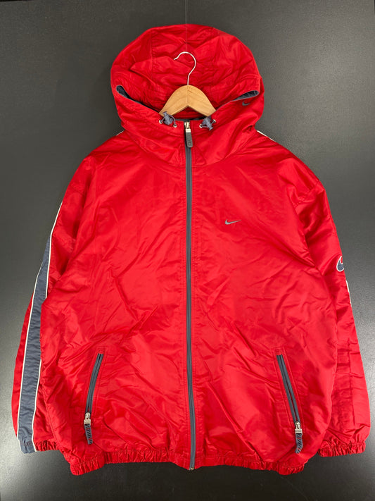00' NIKE Size L Vintage Nylon Padded Zip-up Jacket / F6086N