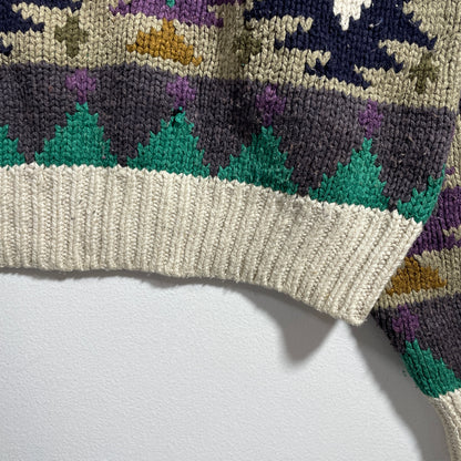 (L) Vintage SAKS FIFTH AVENUE Wool Knit Sweater / A1259K