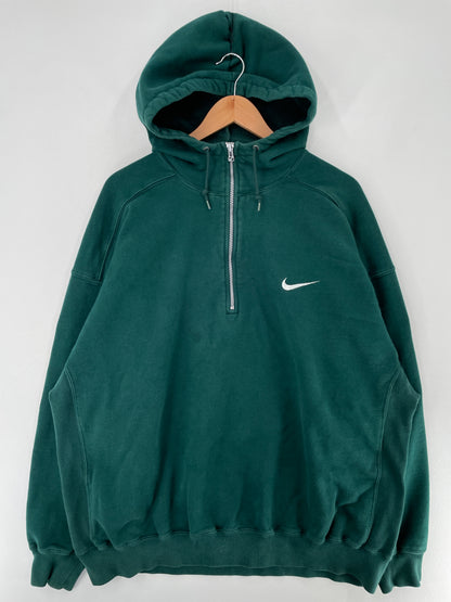 90's NIKE MINI SWOOSH Size XXL Vintage Half-zip Sweat-Shirt / F7403S
