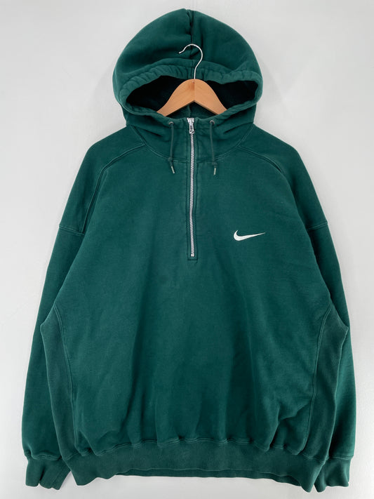 90's NIKE MINI SWOOSH Size XXL Vintage Half-zip Sweat-Shirt / F7403S