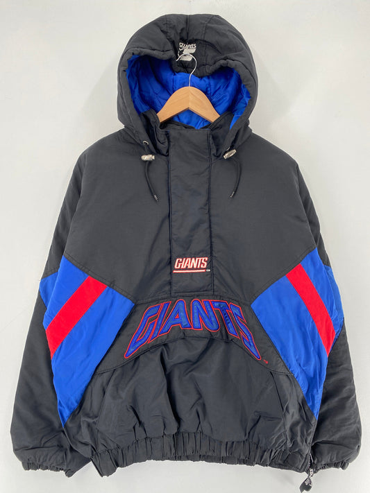 90's STARTER x GIANTS Size M Vintage NFL Padded Nylon Jacket / F6057N