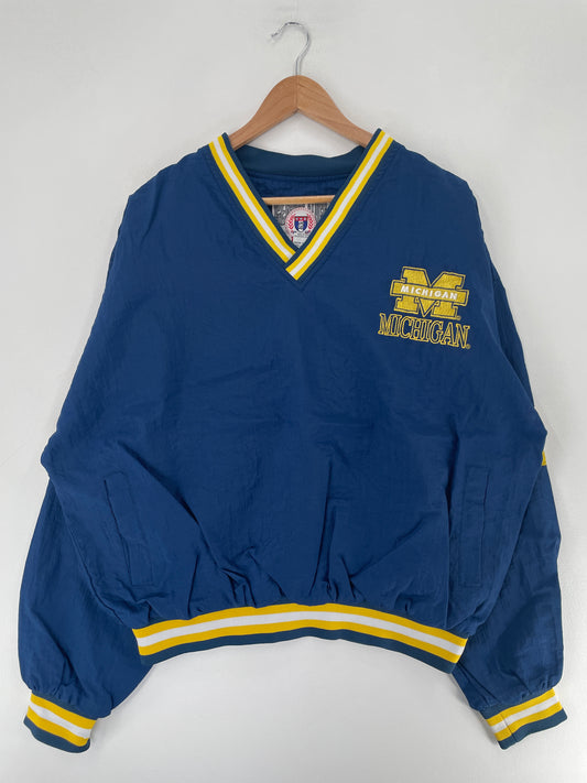 Vintage MICHIGAN Size L College Nylon Jacket / F5367N