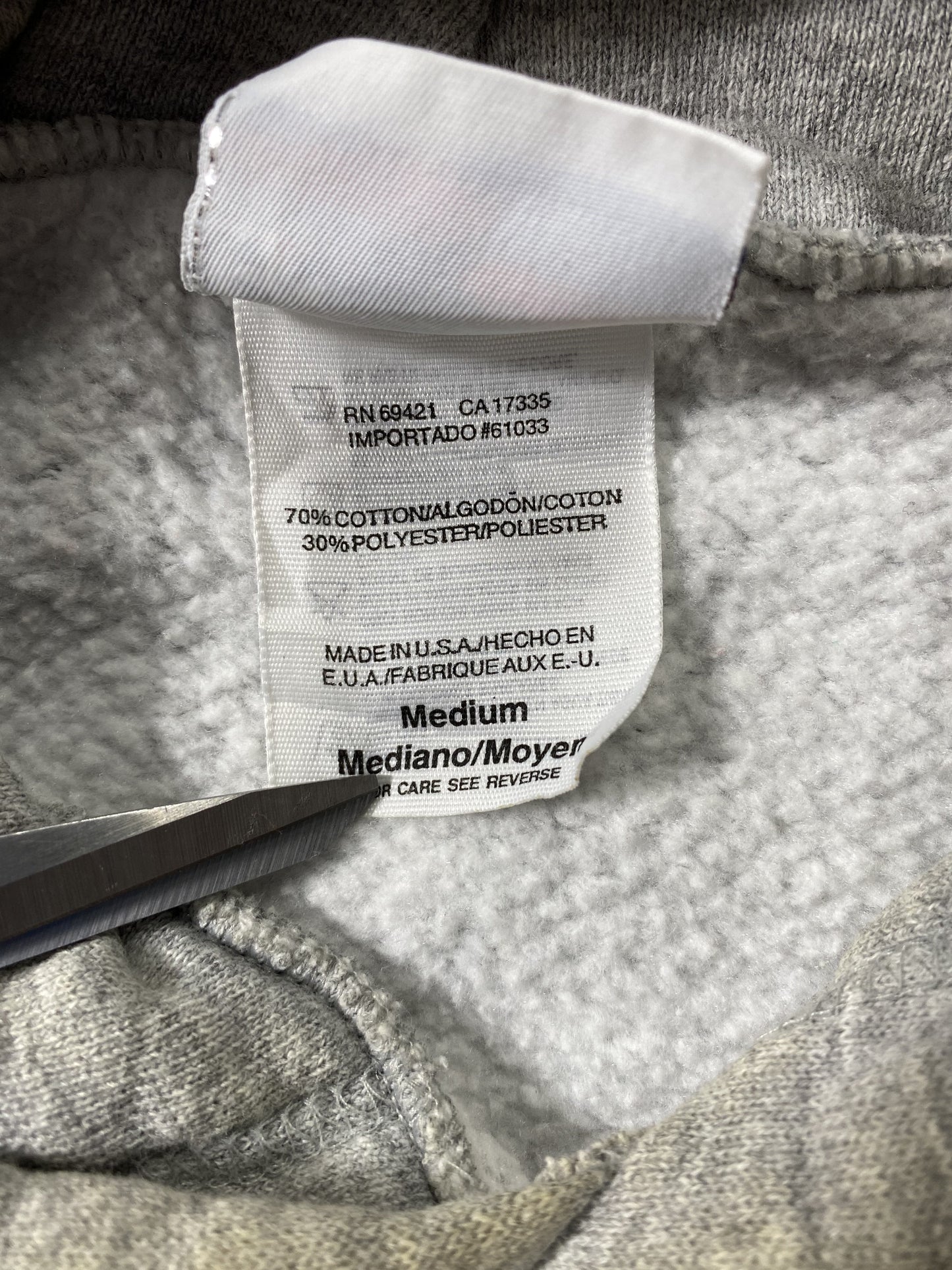 90's REEBOK Size M Vintage Hoodie Sweat-shirt / F8655S