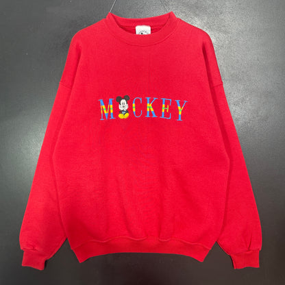 (L) 90’s DISNEY MICKEY Vintage Sweatshirt / A1555S