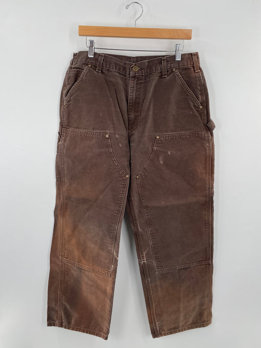Vintage CARHARTT Double Knee Size W34xL27 Duck Pant / F5655P