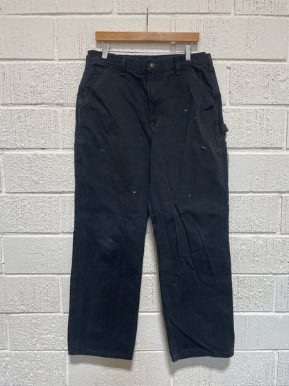 (W34xL30) Vintage CARHARTT Distressed Style Duck Pants / A1159P