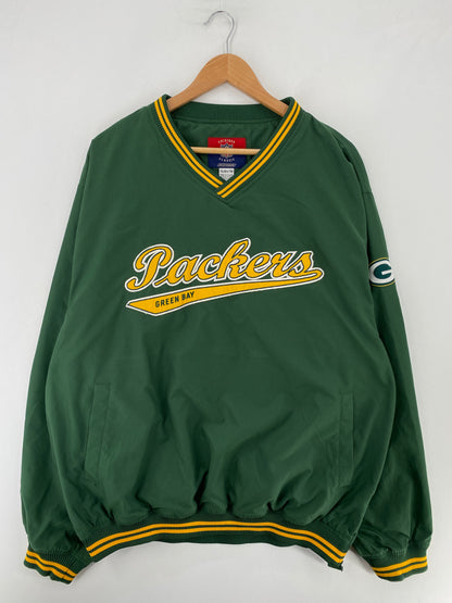 Vintage GREEN BAY PACKERS Size XL NFL Nylon Jacket / G138N