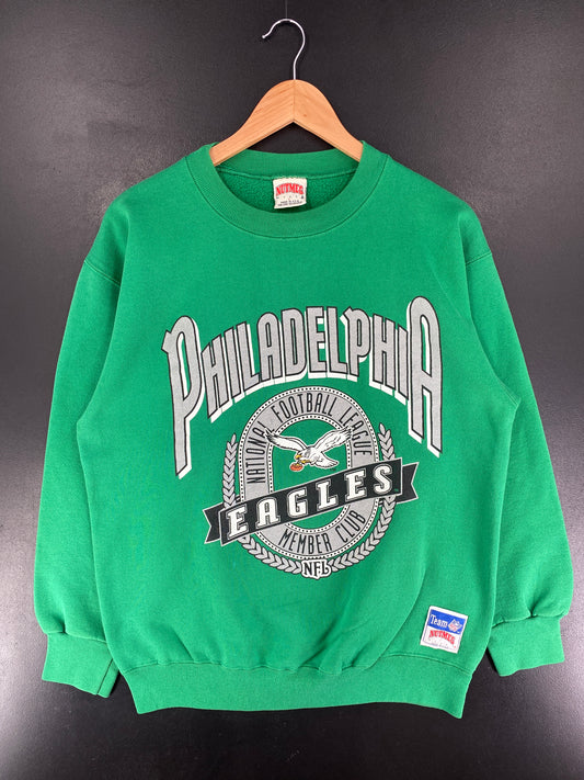90's PHILADELPHIA EAGLES Made in USA Size XL Vintage NFL Sweat-shirt / F1109S