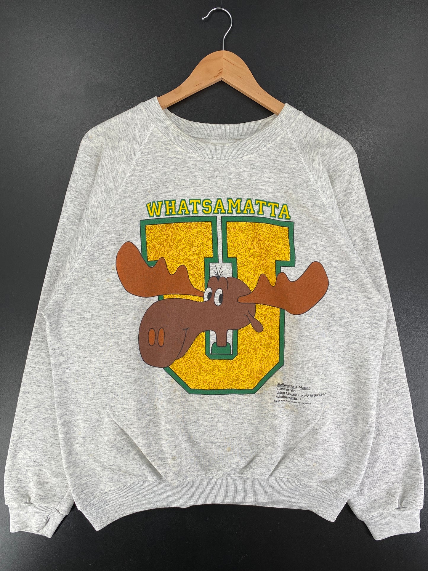 90's WHATSAMATTA Made in USA Size XL NFL College Sweat-Shirt / F1161S