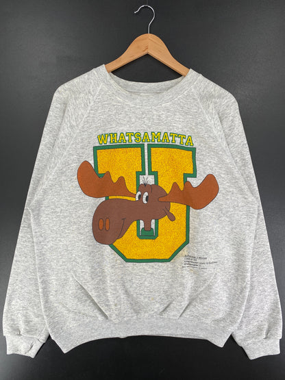 90's WHATSAMATTA Made in USA Size XL NFL College Sweat-Shirt / F1161S
