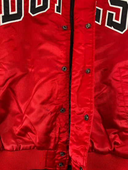 90’s STARTER x CHICAGO BULLS Size XL Vintage NBA Nylon Jacket / F3537N