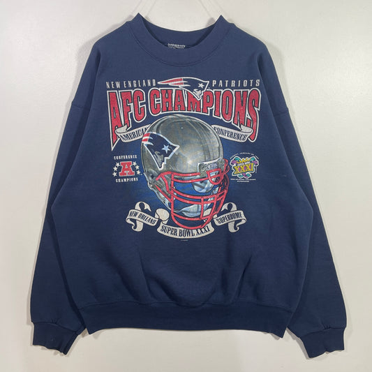 (Approx.XL) 1997 NEW ENGLAND PATRIOTS Vintage NFL Sweatshirt / A1036S