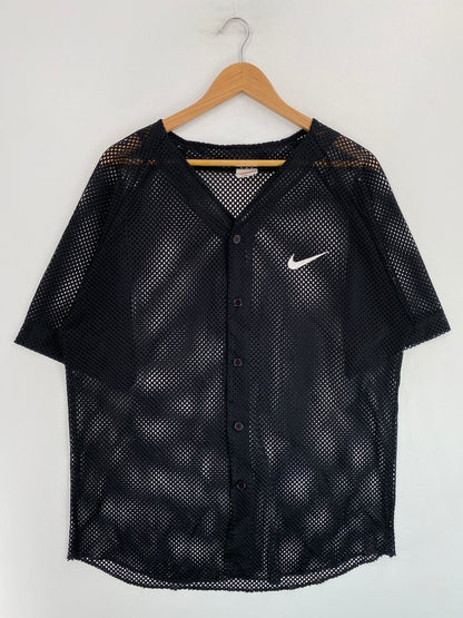 90's NIKE MINI SWOOSH Size XL Vintage Mesh T-Shirts / G3804T