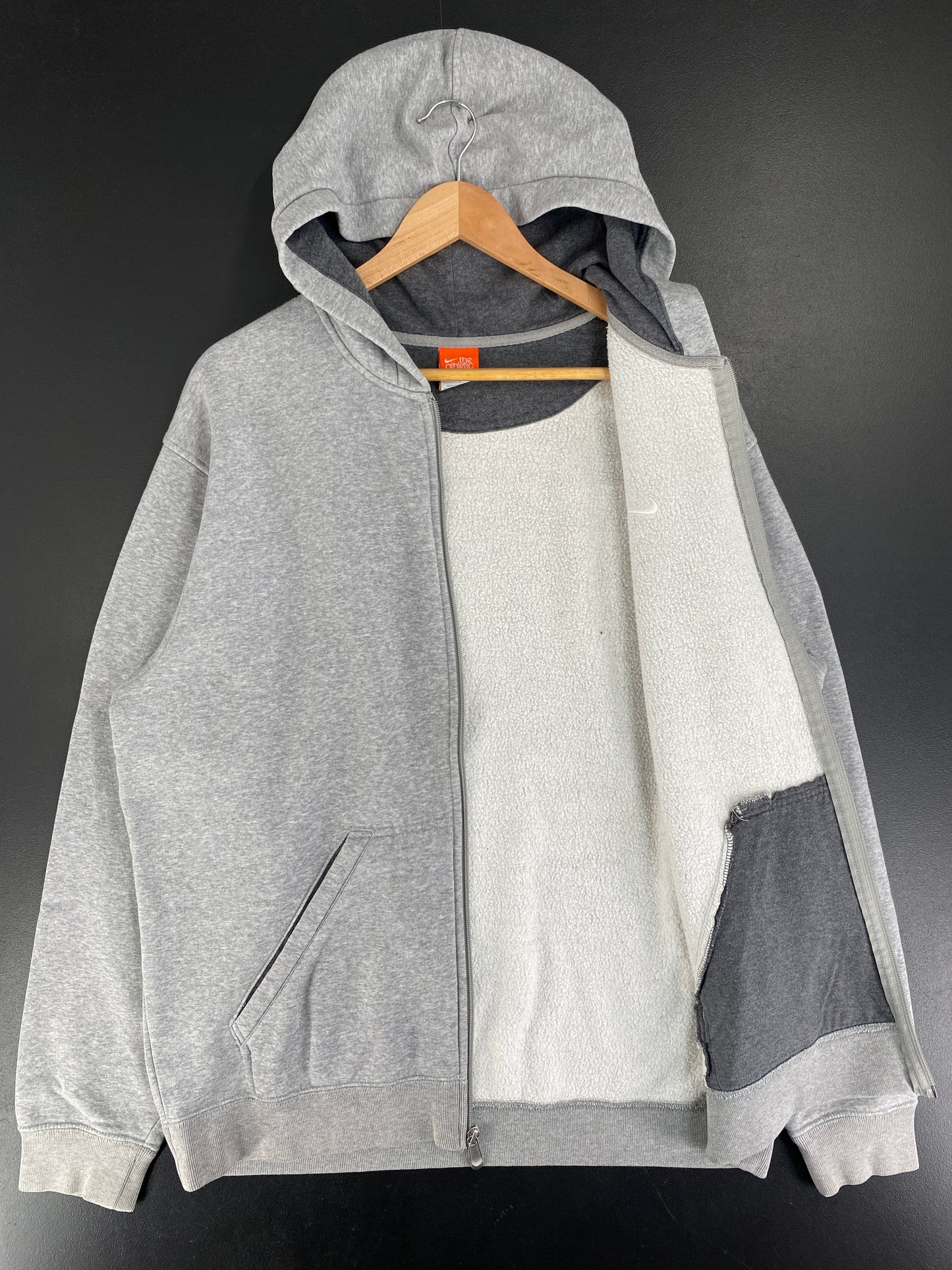 Vintage NIKE MINI SWOOSH Size L Zip-up Sweat-Shirt / F8859S