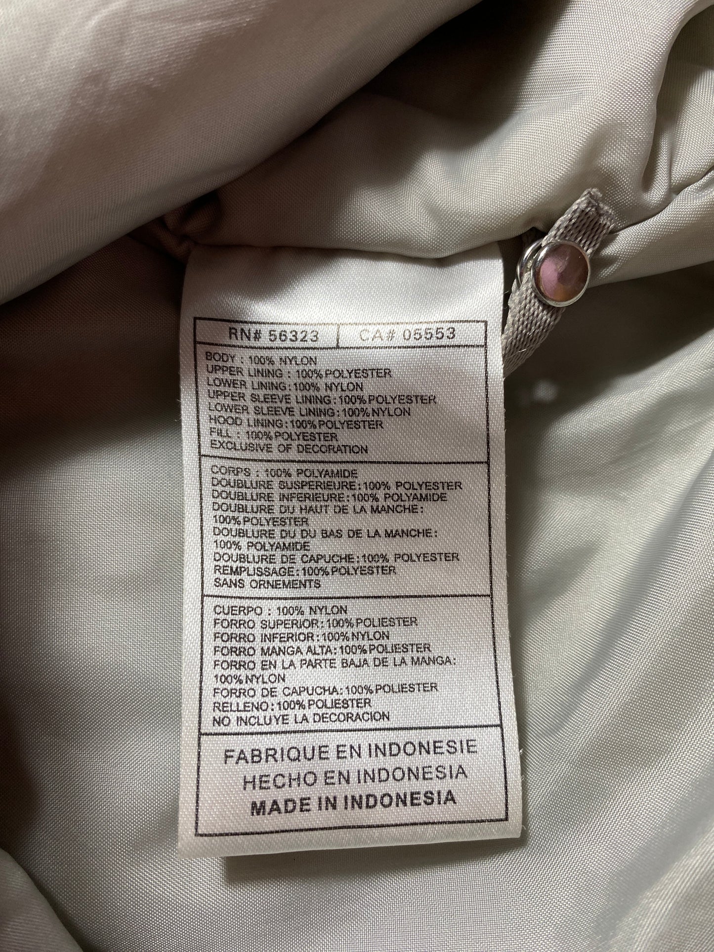 00’ NIKE Size Approx. M Nylon Padded Zip-up Jacket  / F6415N