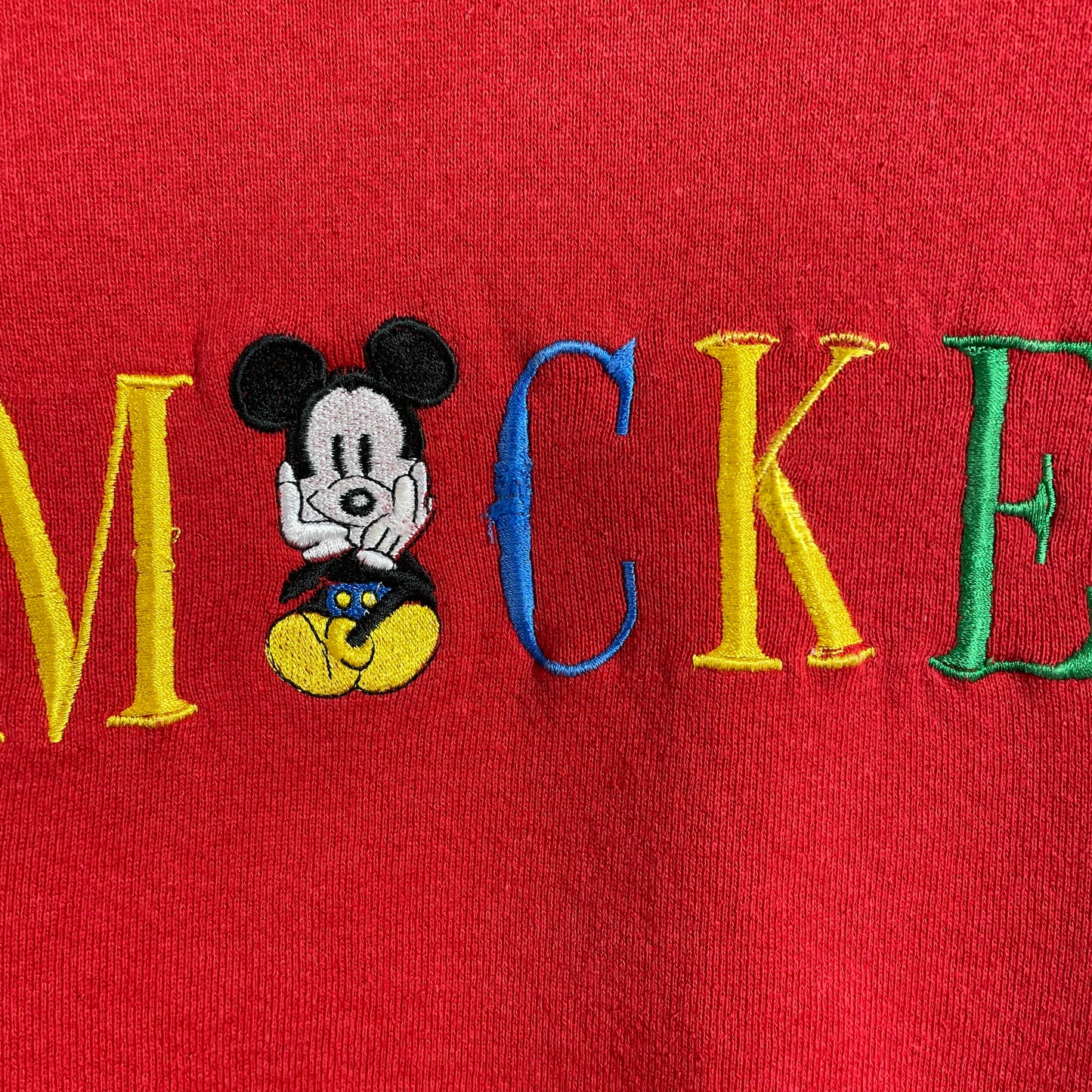 (Approx.M) 90's DISNEY MICKEY Vintage Sweatshirt / A1353S