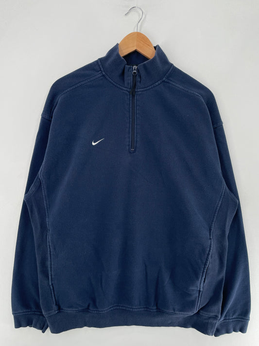 Vintage NIKE MINI SWOOSH Size L Half-zip Sweat shirt / F3757S