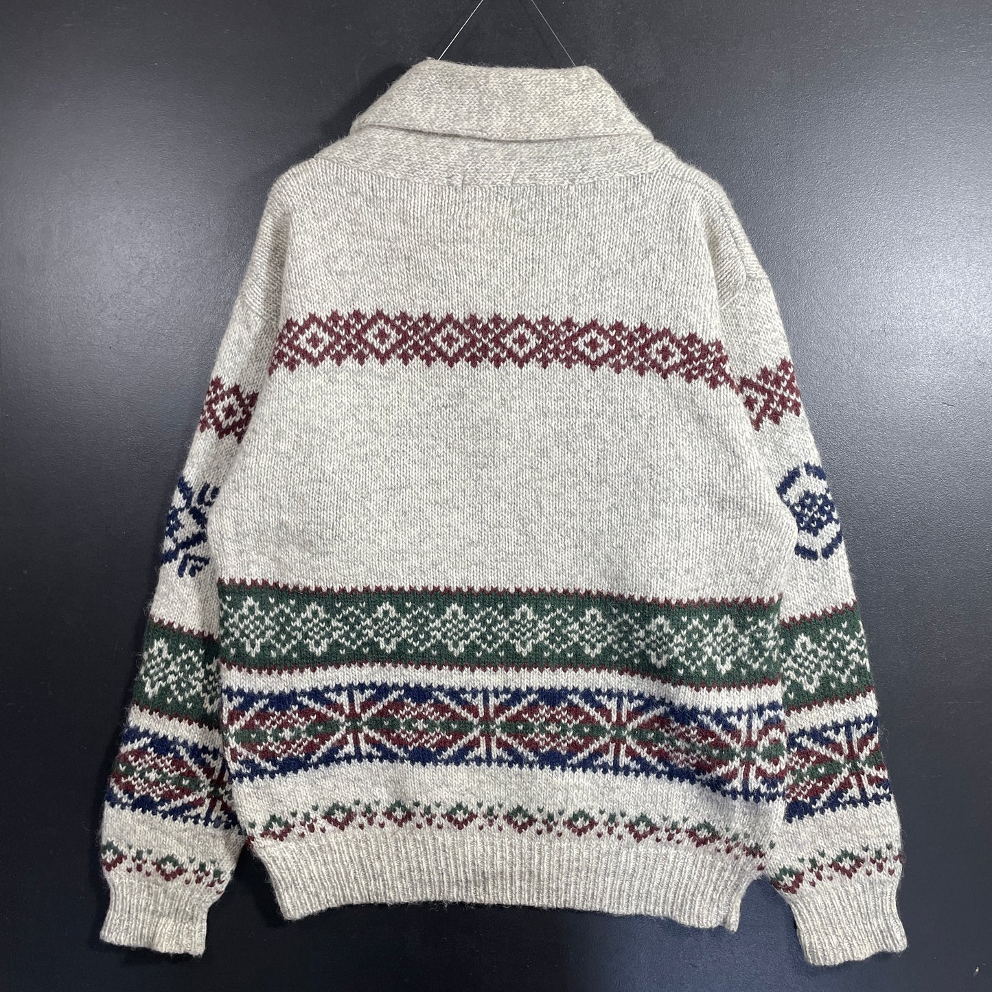 (L) 90's WOOLRICH REINDEER Vintage Wool Knit Sweater / A1193K