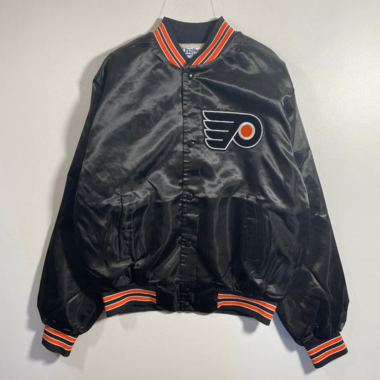 (M) 90's PHILADELPHIA FLYERS Vintage NHL Nylon Jacket / A1197N
