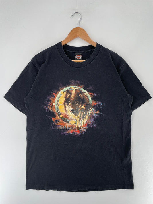 1996 HARLEY DAVIDSON Made in USA Size L Vintage T-shirt / F2865T