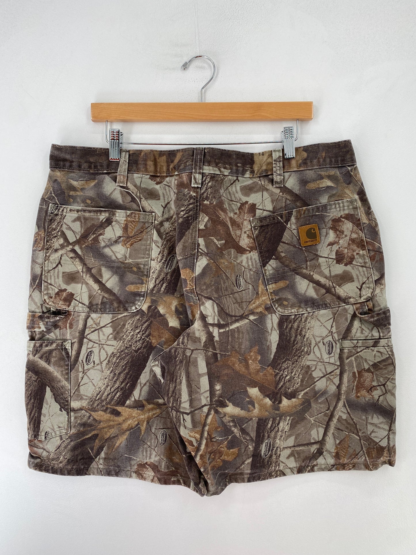 Vintage CARHARTT CAMO Size W39 x L10 Denim Shorts / F9918P