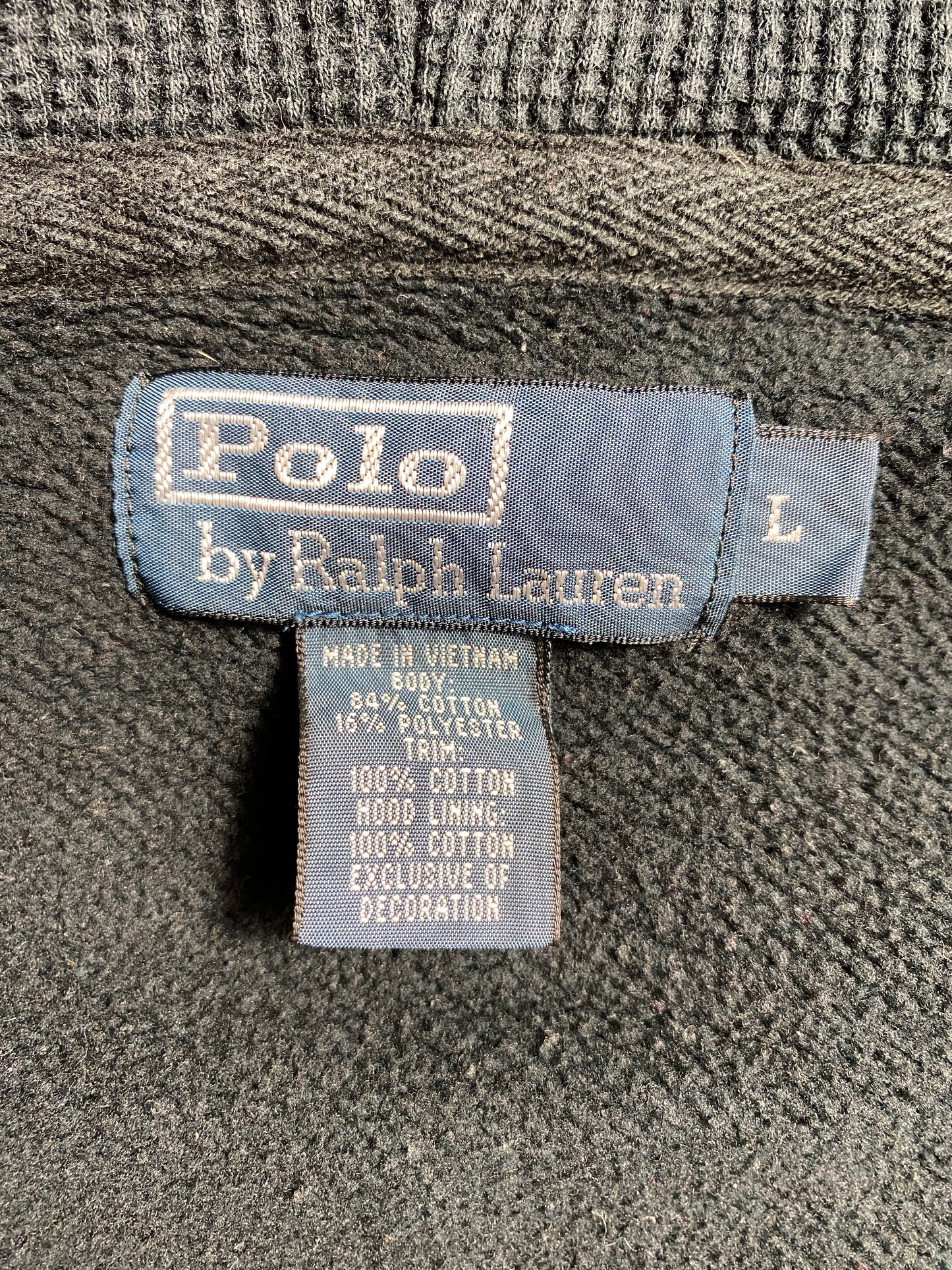 90's POLO RALPH LAUREN Size L Vintage Full Zip Sweat-Shirt / G653S