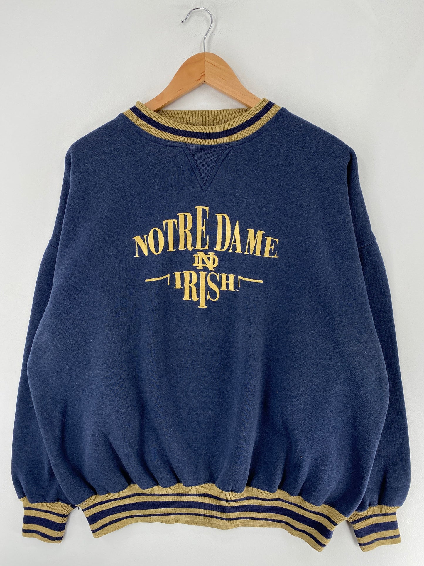 90's NOTRE DAME Size XL Vintage College Sweat-Shirt / F9563S
