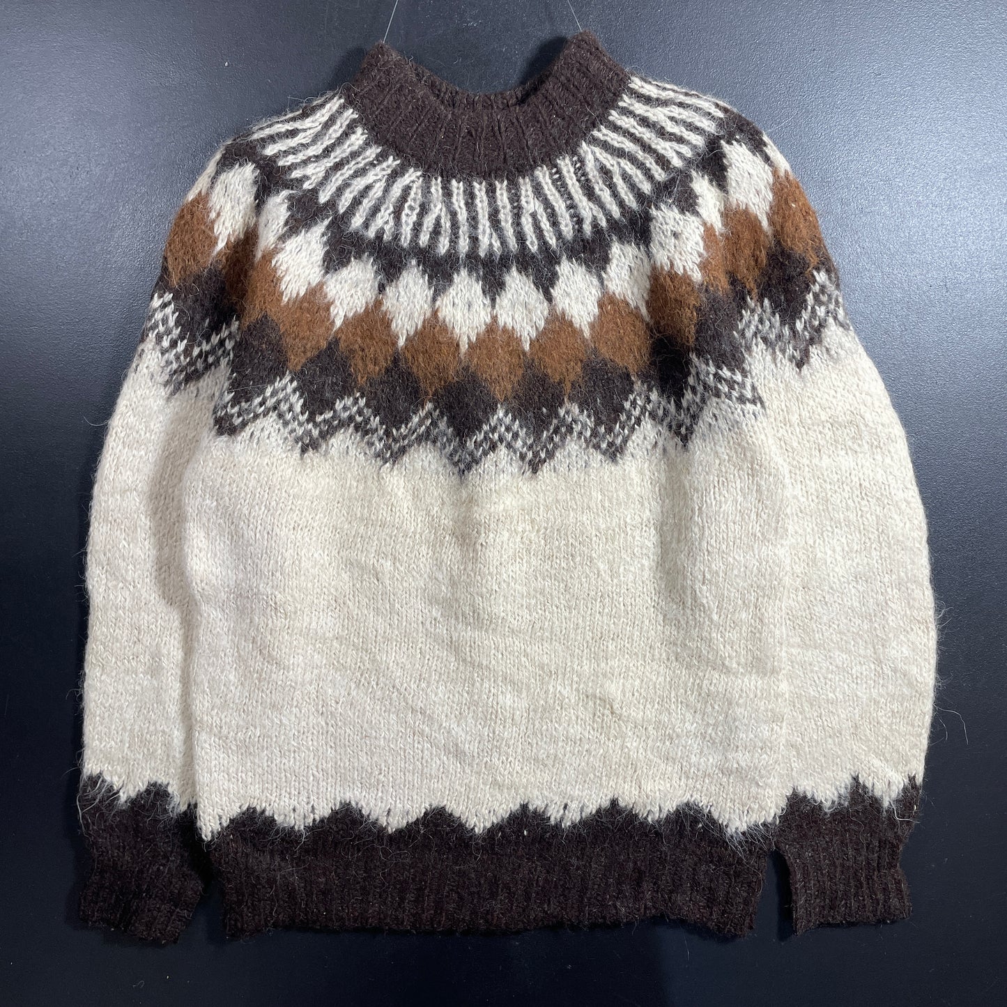 (M) Vintage Nordic Wool Knit Sweater / A1255K