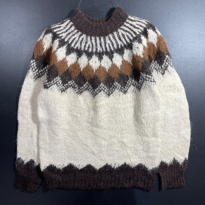 (M) Vintage Nordic Wool Knit Sweater / A1255K