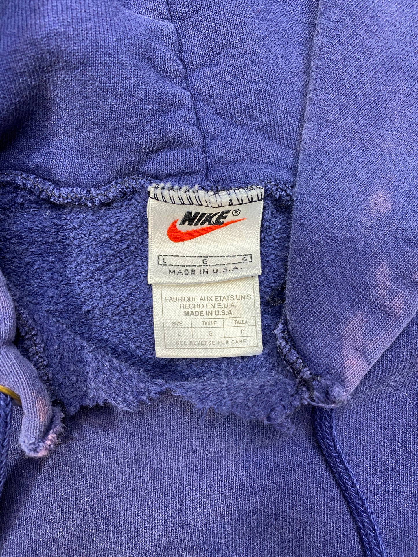 90’s NIKE Made in USA Size L Vintage Hoodie Sweat-Shirt / G2414S