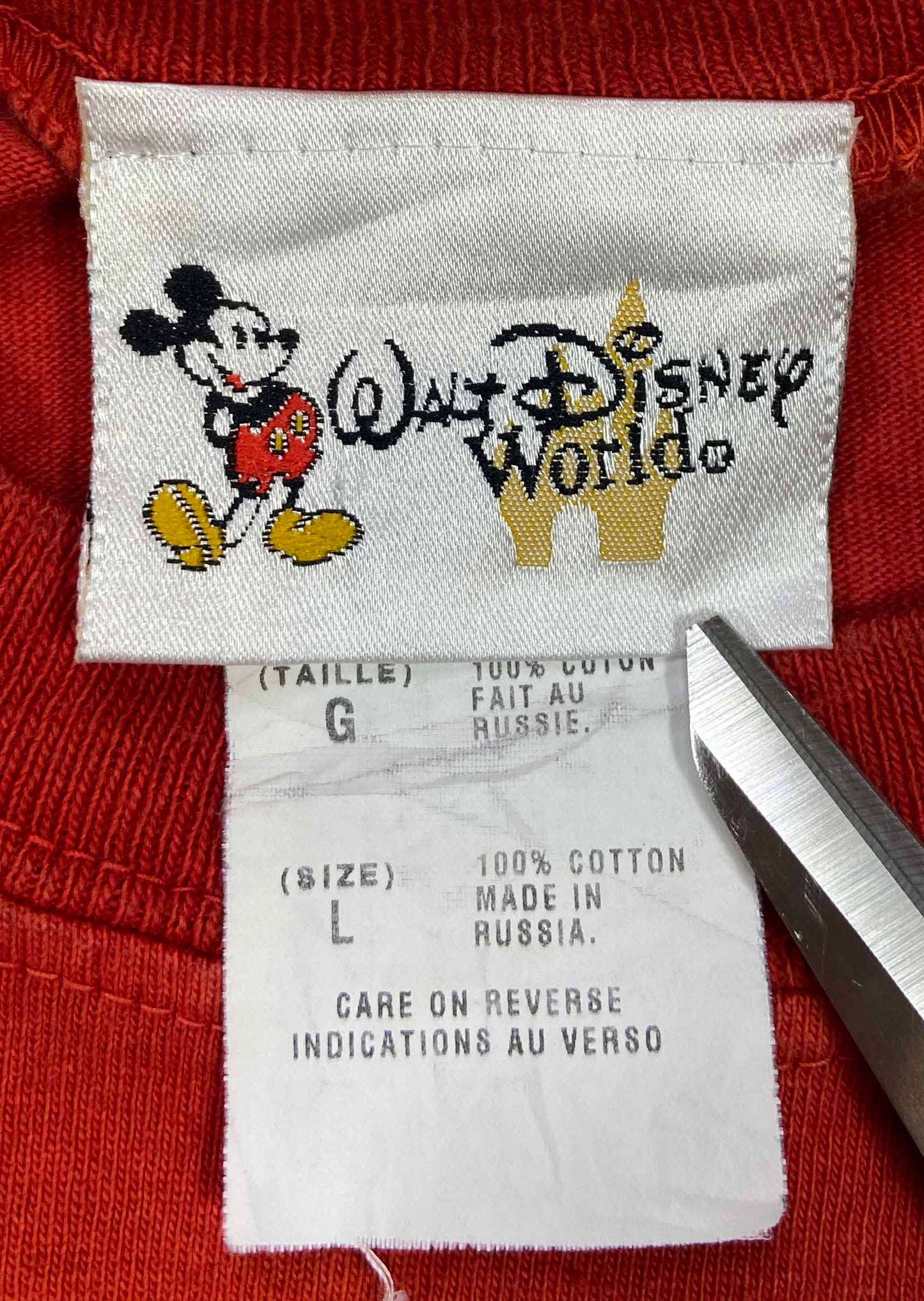 (L) 00’ WALT DISNEY WORLD Vintage T-Shirt / A0876T