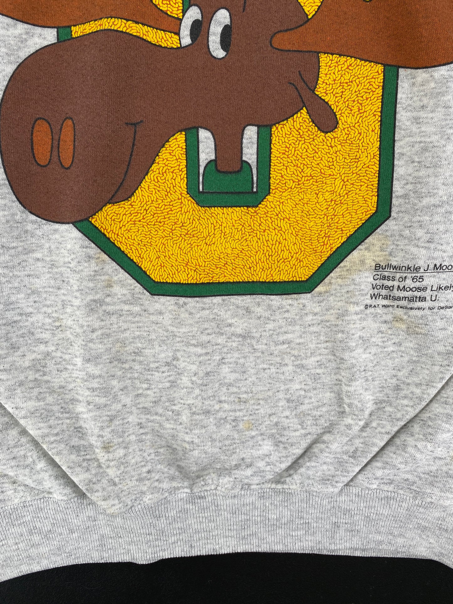 90's WHATSAMATTA Made in USA Size XL NFL College Sweat-Shirt / F1161S