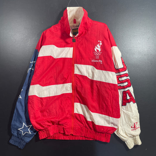(M) 1996 ATLANTA OLYMPIC TEAM USA Vintage Nylon Jacket / A1214N