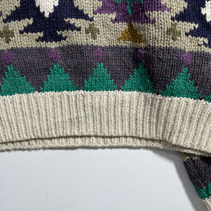 (L) Vintage SAKS FIFTH AVENUE Wool Knit Sweater / A1259K