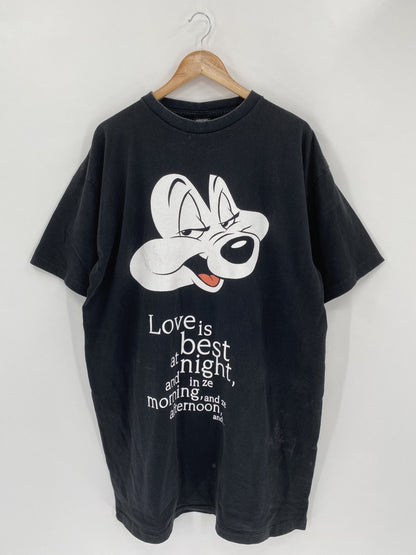 1998 LOONEY TUNES Size Approx.XXL Long Length Vintage T-Shirt / F1154T