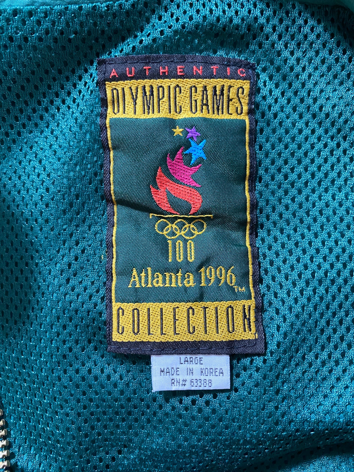 1996 ATLANTA OLYMPIC Size L Vintage Zip-up Nylon Jacket / G4544N