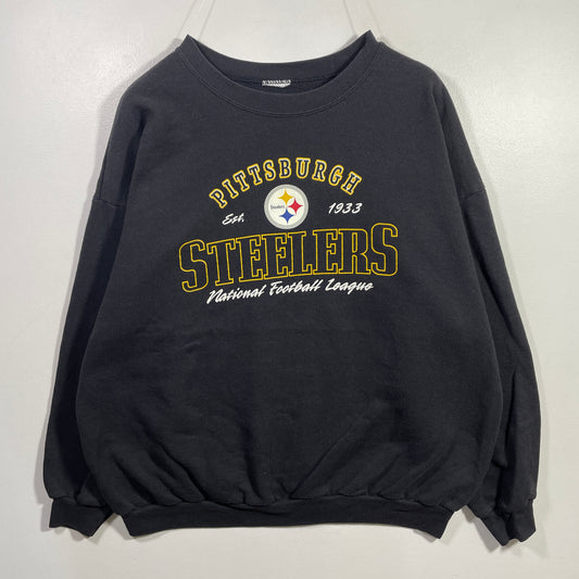 (Approx.XL) Vintage PITTSBURGH STEELERS NFL Sweatshirt / A1057S