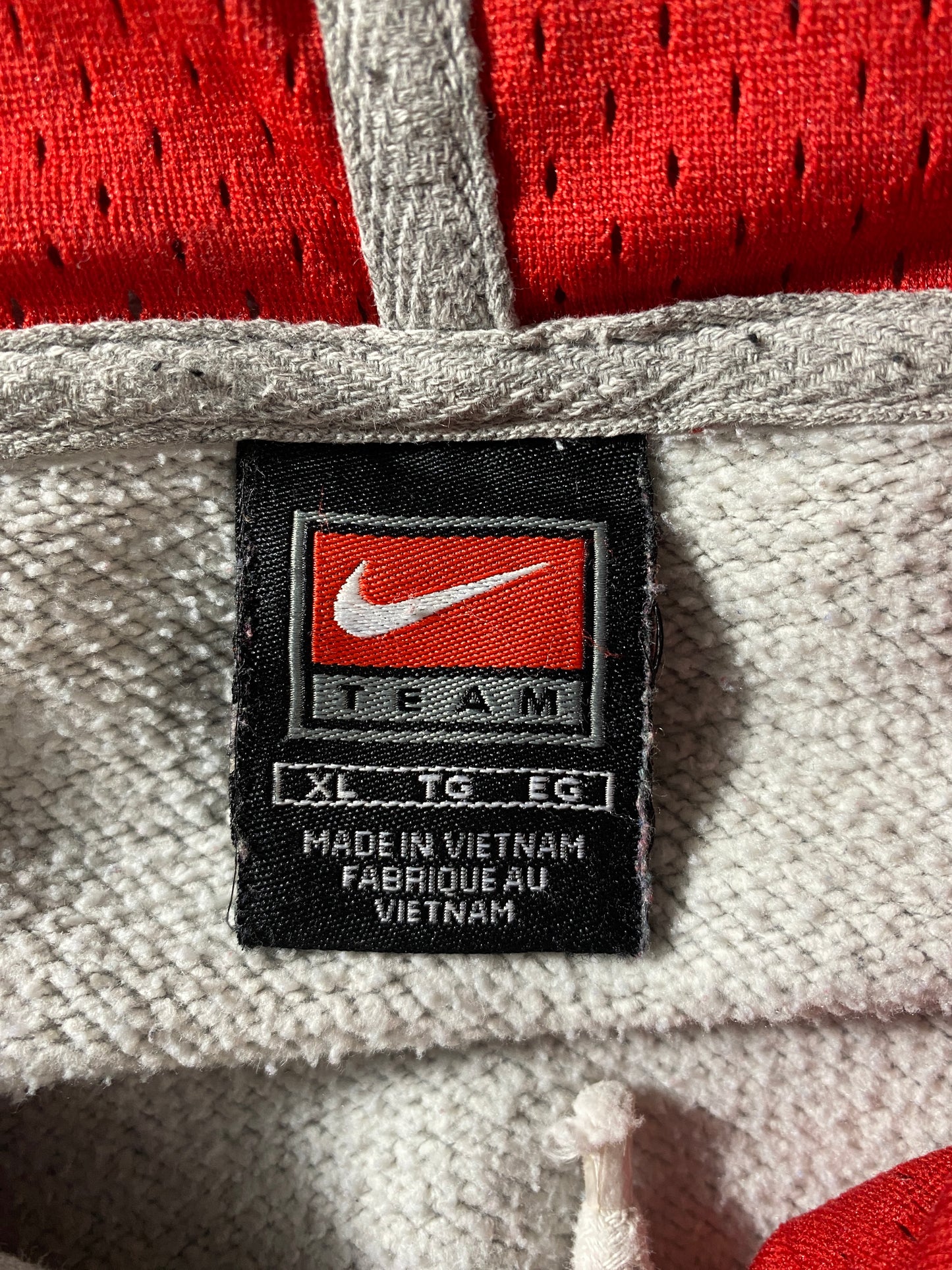 00' NIKE x OHIO STATE Size XL Vintage College Hoodie Sweat Shirt / G622S