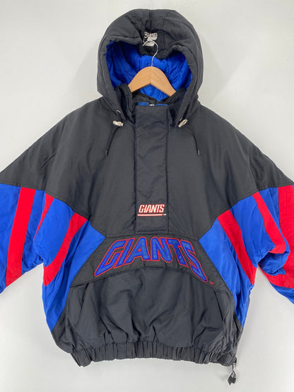 90's STARTER x GIANTS Size M Vintage NFL Padded Nylon Jacket / F6057N