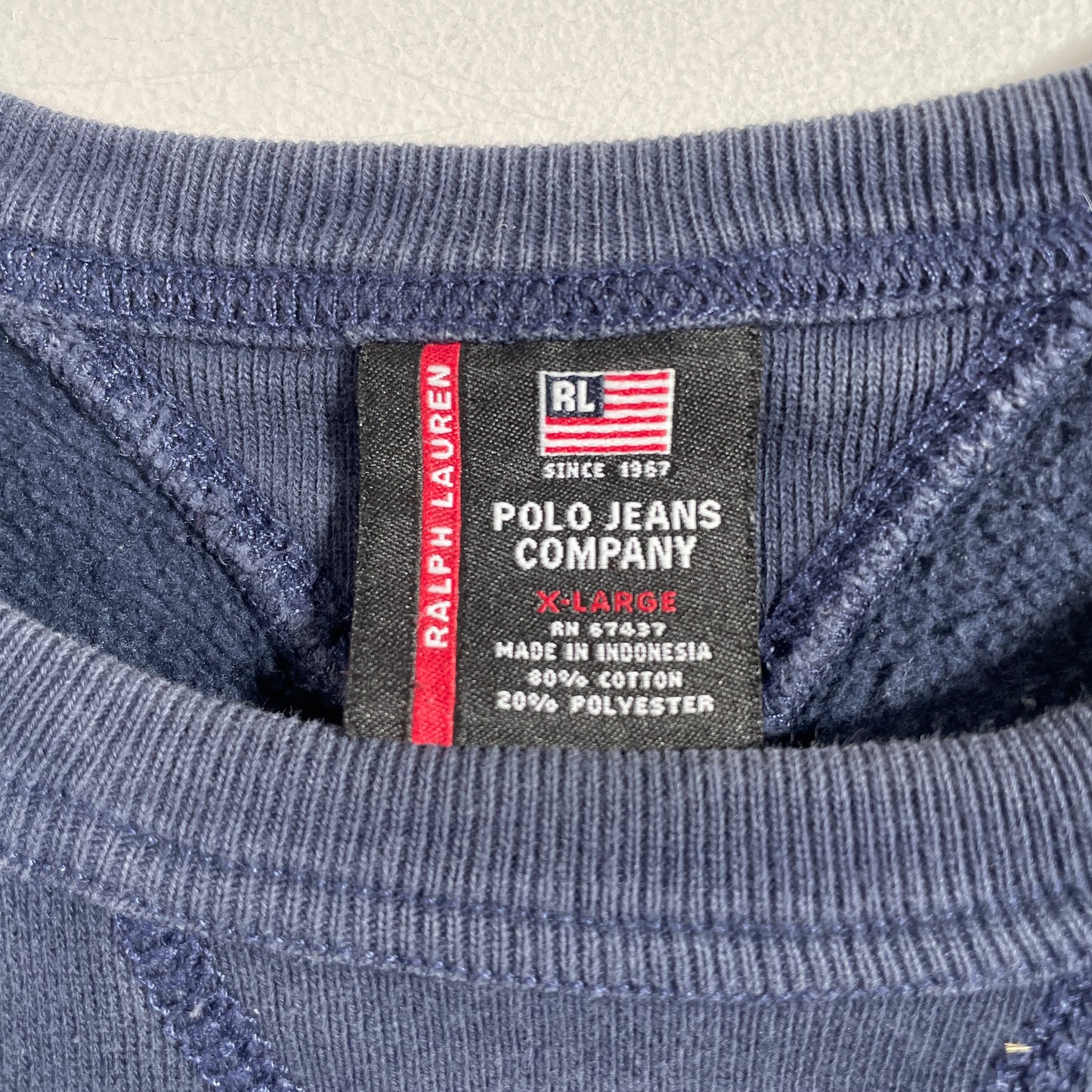 (XL) 00' POLO JEANS RALPH LAUREN Vintage Sweatshirt / A1241S