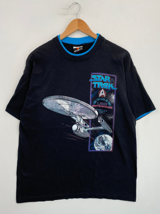 90's STAR TREK Made in USA Size L Vintage T-Shirt / G6320T
