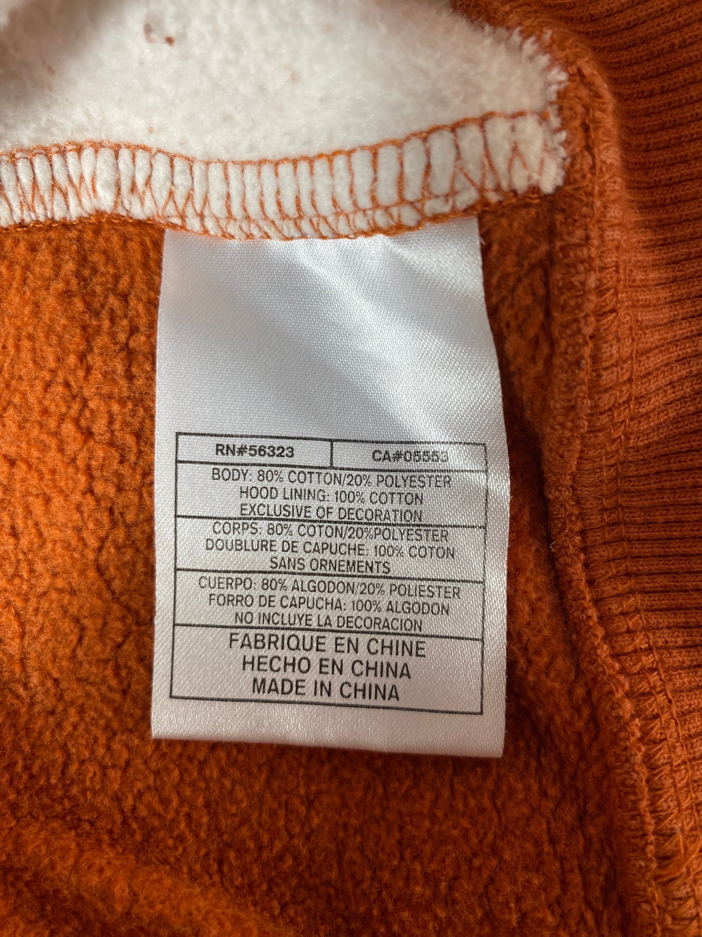 00' NIKE x TEXAS Size XXL Vintage College Hoodie Sweat Shirt / F7300S