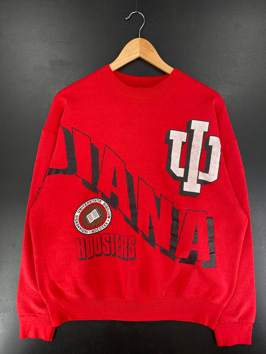 90's INDIANA HOOSIERS Made in USA Size XL Vintage College Sweat-shirt / F1383S