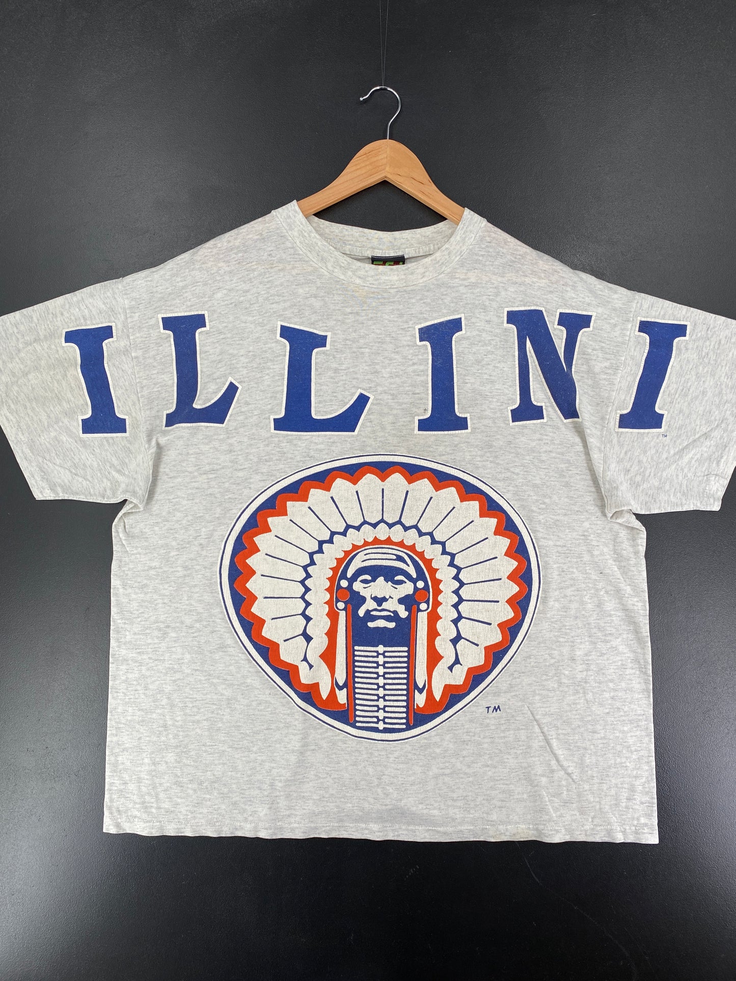 90's ILLINI Made in USA Size XXL Vintage T-shirt / F3232T