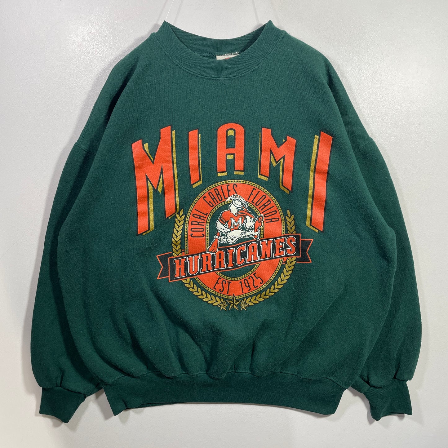 (XL) 90’s MIAMI HURRICANES Vintage College Sweatshirt / A1076S