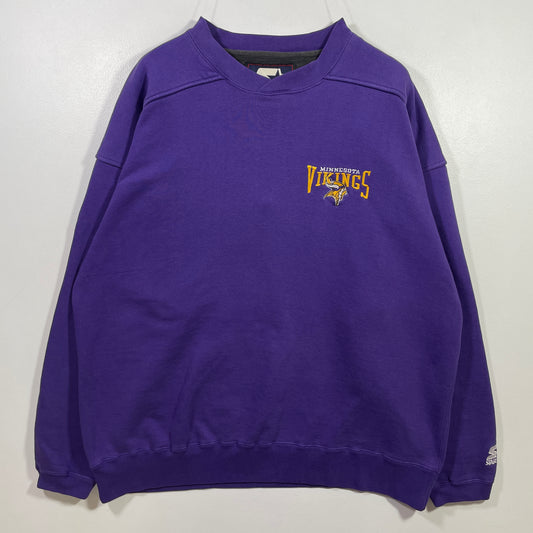 (XL) 90’s STARTER X MINNESOTA VIKINGS NFL Sweatshirt / A1001S
