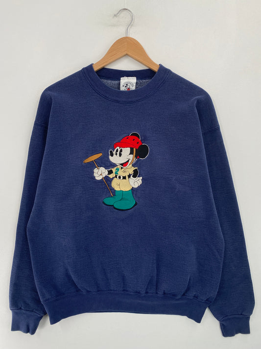 90's DISNEY MCKEY Made in USA Size L Vintage Sweat-Shirt / G5450S